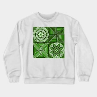 Tapa patchwork - forest Crewneck Sweatshirt